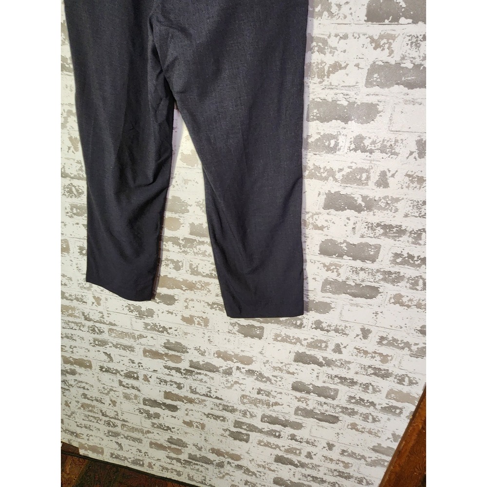 Brooks Brothers Stretch 100% Wool Dress Pants Men's 36x31 Dark Gray Pleated - Picture 9 of 16